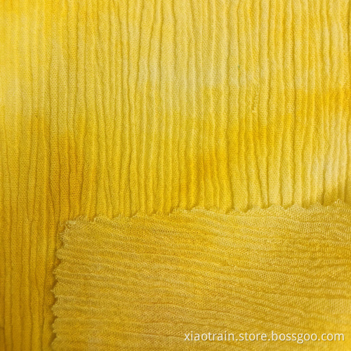 Rayon Viscose Crepe Fabric for Woman Dress